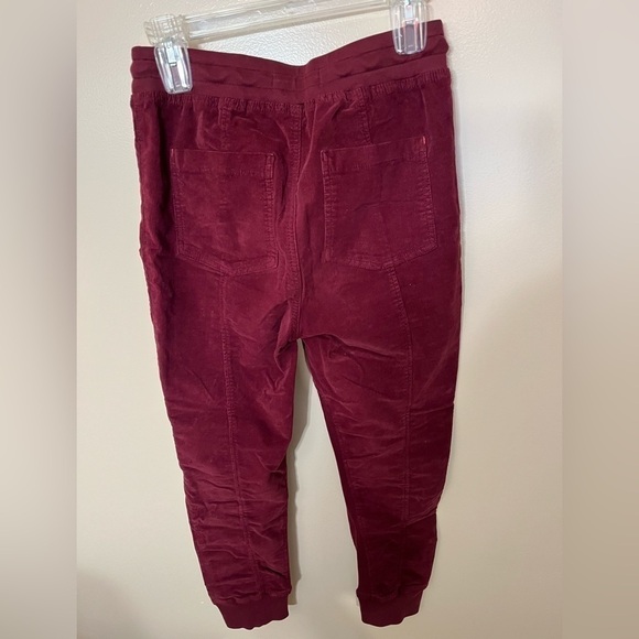 Anthropologie Leigh Burgundy Joggers Sz XS - Picture 4 of 5